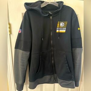 Nike NFL OnField Dri Fit Pittsburgh Steelers Zip Up